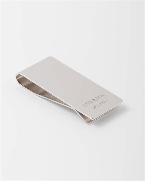 money clip prada|silver money clip Prada.